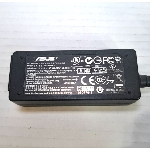 Genuine 36W Asus AC DC Power Adapter Model EXA0801XA 12V 3A 4.8mm tip OEM Plug - Picture 2 of 3